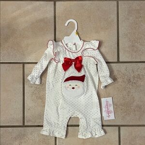 Bonnie Baby Santa onesie